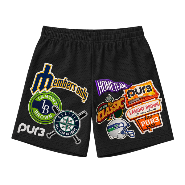 Lamont Brown x PUR3 x All Star Classics - Mesh Shorts