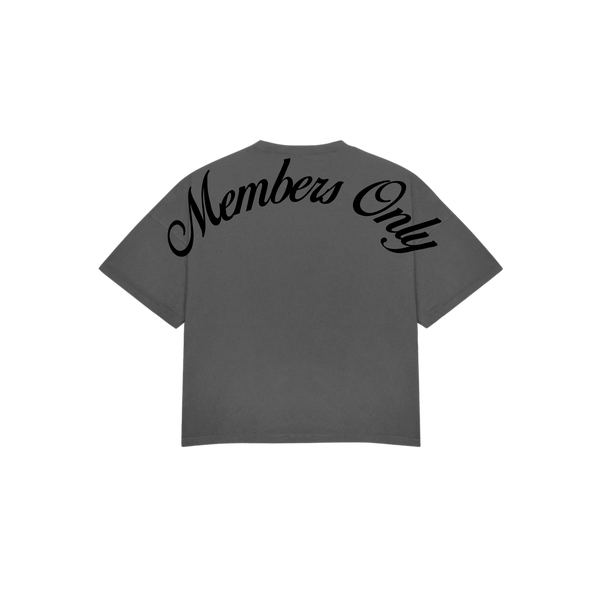 Lamont Brown Collar Tee Gray