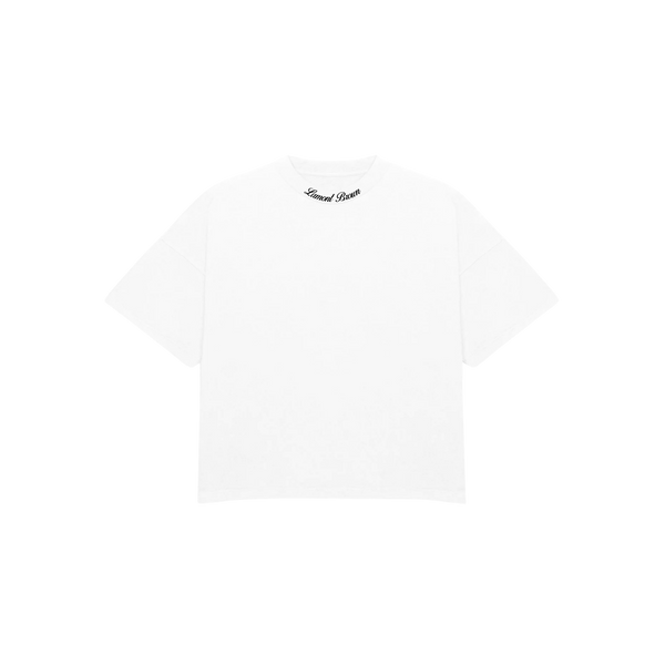 Lamont Brown Collar Tee White