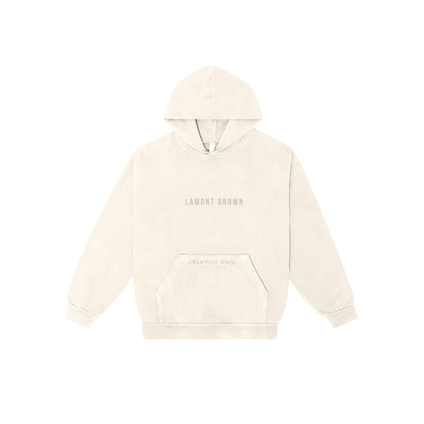 Lamont Brown Essential Hoodie - Creme
