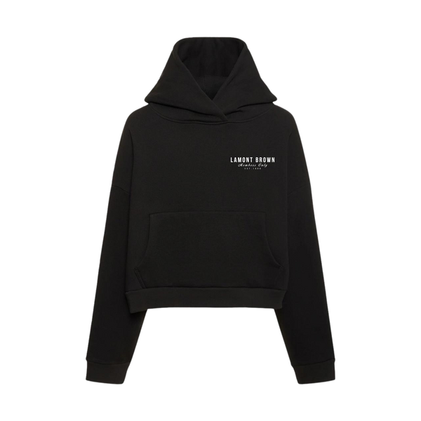 Lamont Brown Flared Hoodie - Black