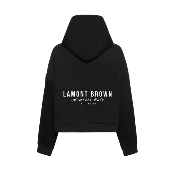 Lamont Brown Flared Hoodie - Black