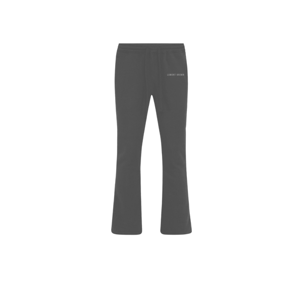 Lamont Brown Flared Sweats - Gray