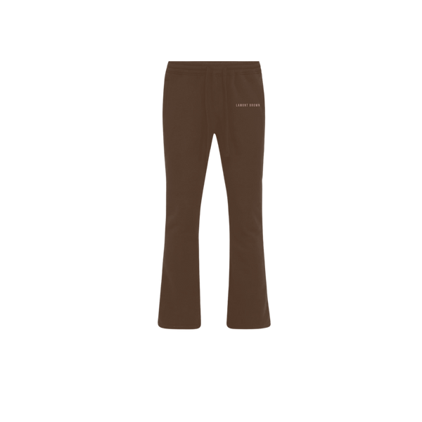 Lamont Brown Flared Sweats - Brown