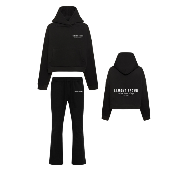 Lamont Brown Flared Set - Black