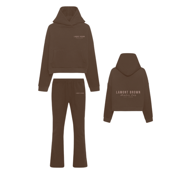 Lamont Brown Flared Set - Brown