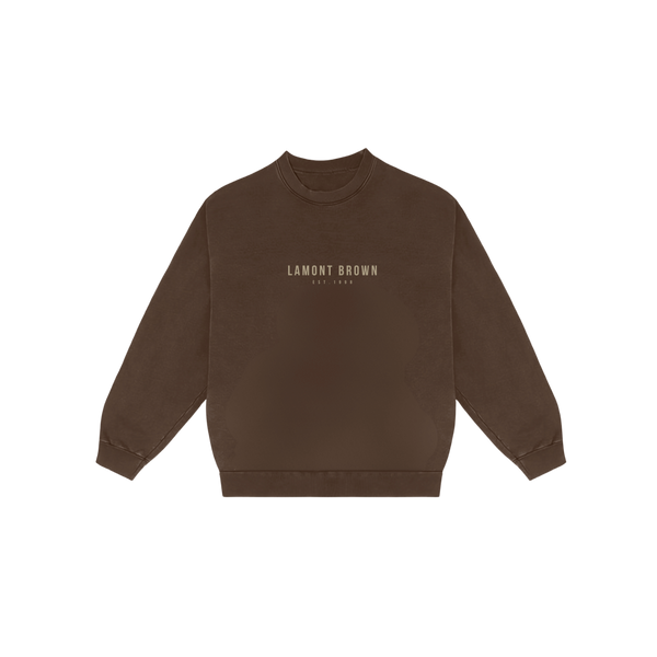 Lamont Brown Essential Crewneck Brown