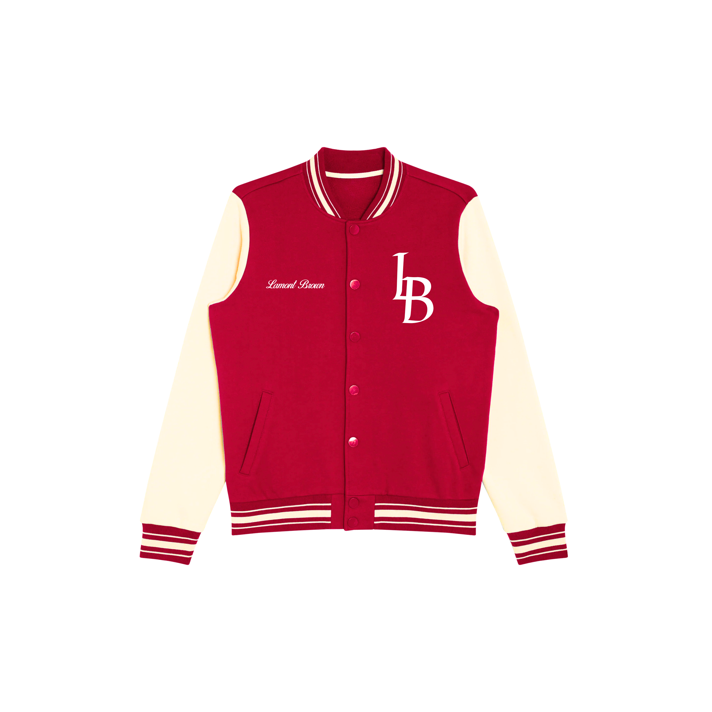 Lamont Brown Varsity Jacket - Red